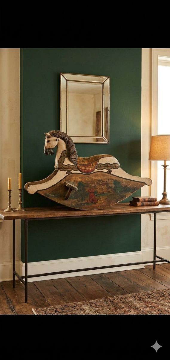 Antique Swedish 19th Century Rocking Horse