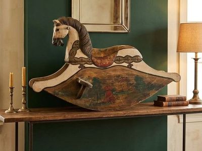 Antique Swedish 19th Century Rocking Horse