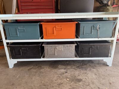 Colorful Metal 6 Drawer Dresser/Storage Unit