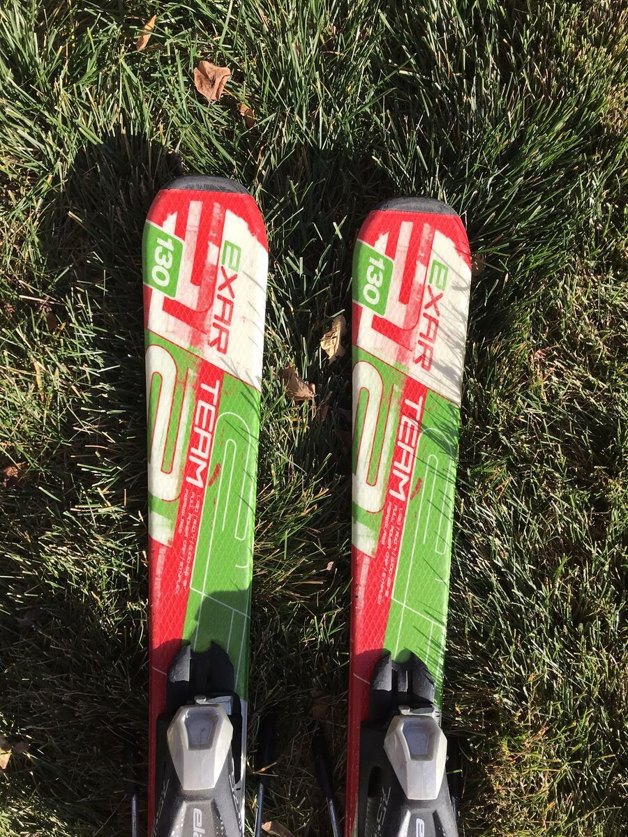 130 cm downhill skis boy girl