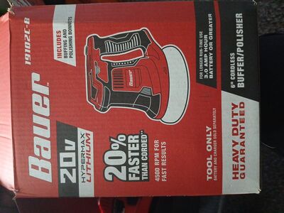 Bauer buffer/polisher with battery and charger