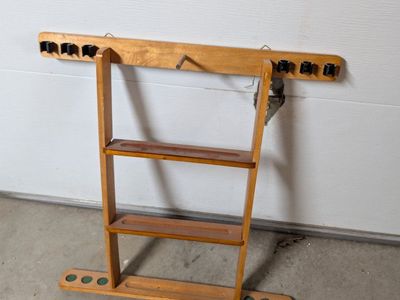 Wooden Billiard Pool Cue Rack