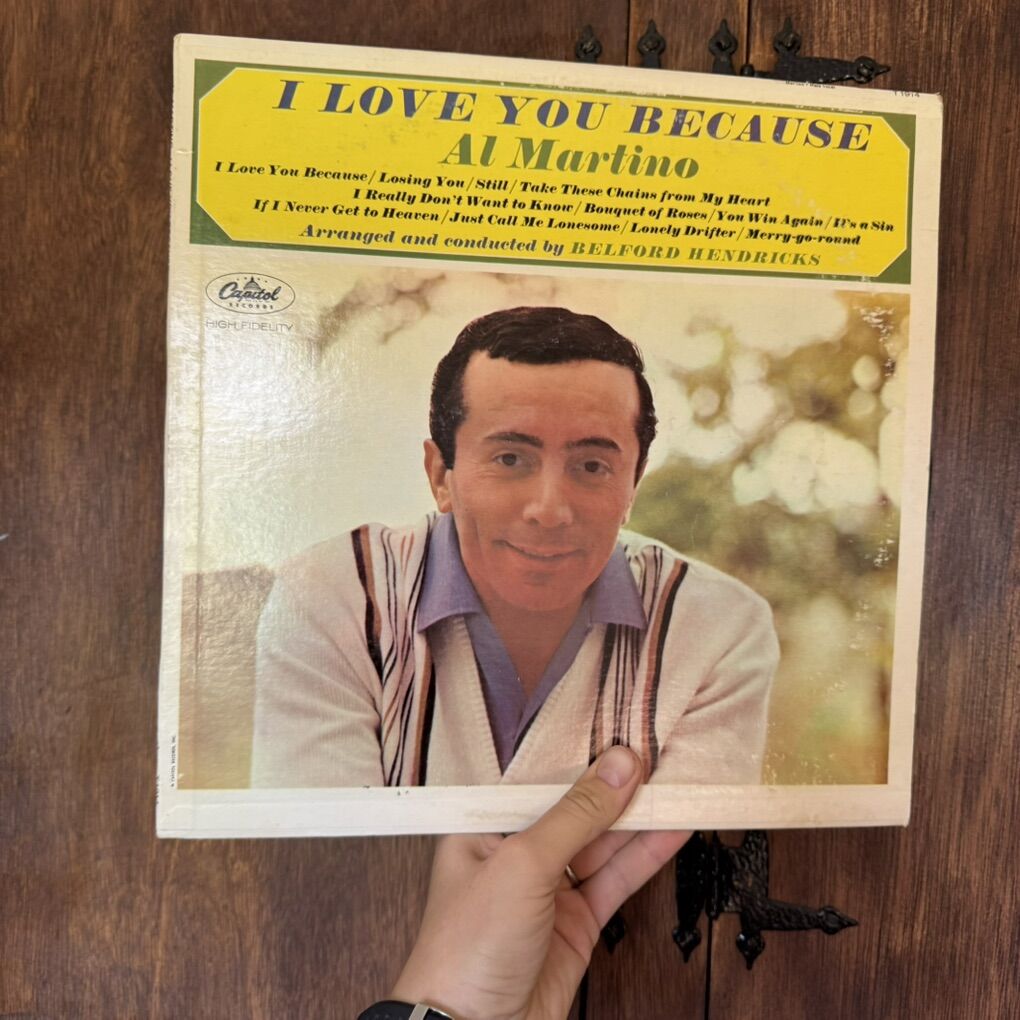 Al Martino: I Love You Because Vinyl Record