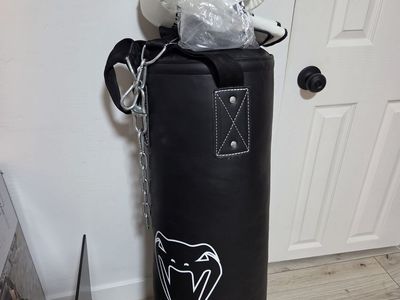 Venum Punching Bag with Gloves and Hardware