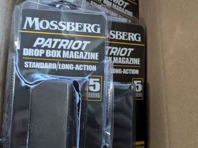 Mossberg Patriot Drop Box Magazine, Standard/Long-Action, 5-Round, 25-06 REM, 270 WIN, 30-06 SPRG