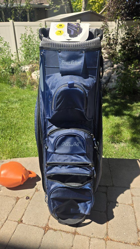 Tour Edge HL4 Deluxe Cart Bag. 14 way. 8 Pockets. BRAND NEW.