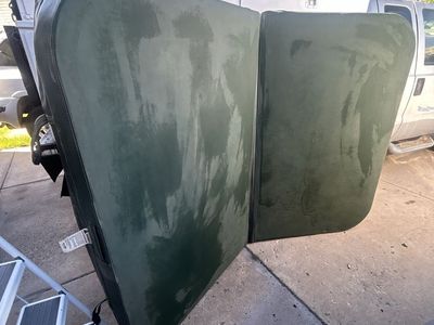 Green hot tub cover must go