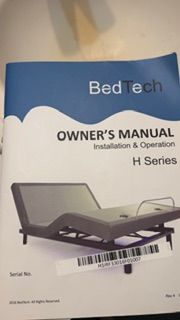 Adjustable XLTwin Bed w/Mattress + bedding