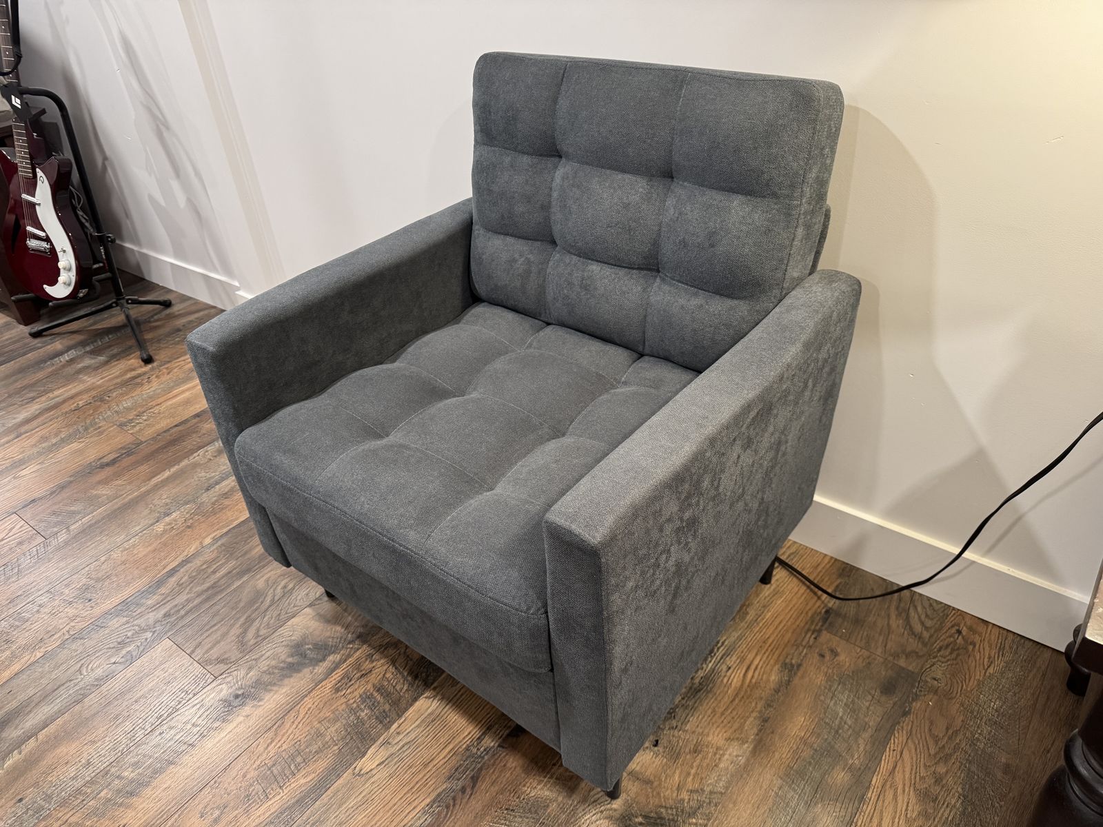 Navy Blue Fabric Chair