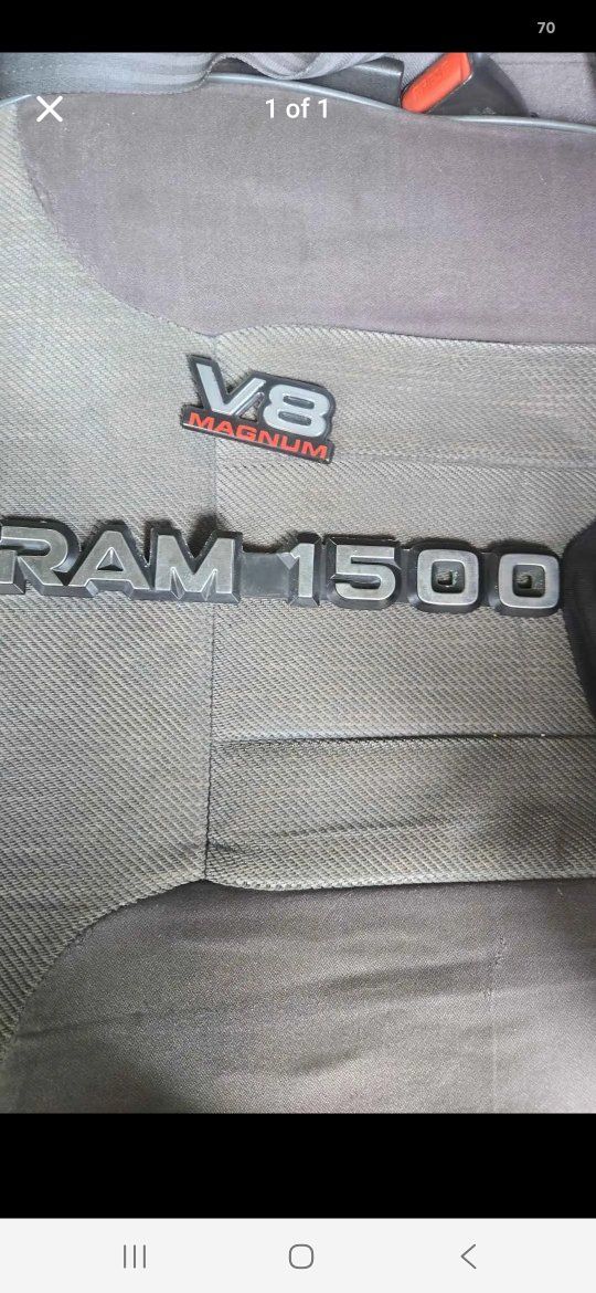 Dodge Ram 1500 V8 Magnum Emblem Badge Set