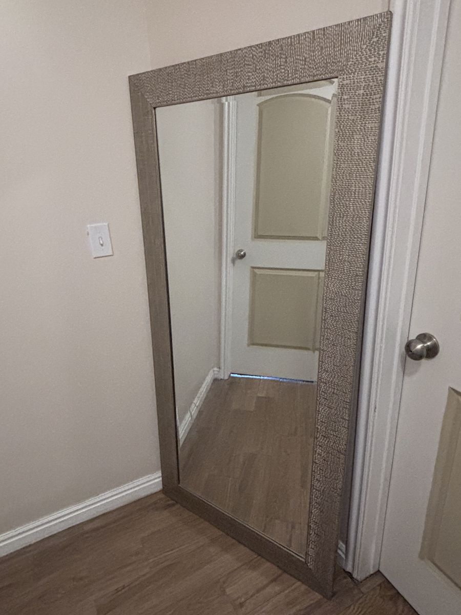 Full-Length Floor Mirror - Textured Frame