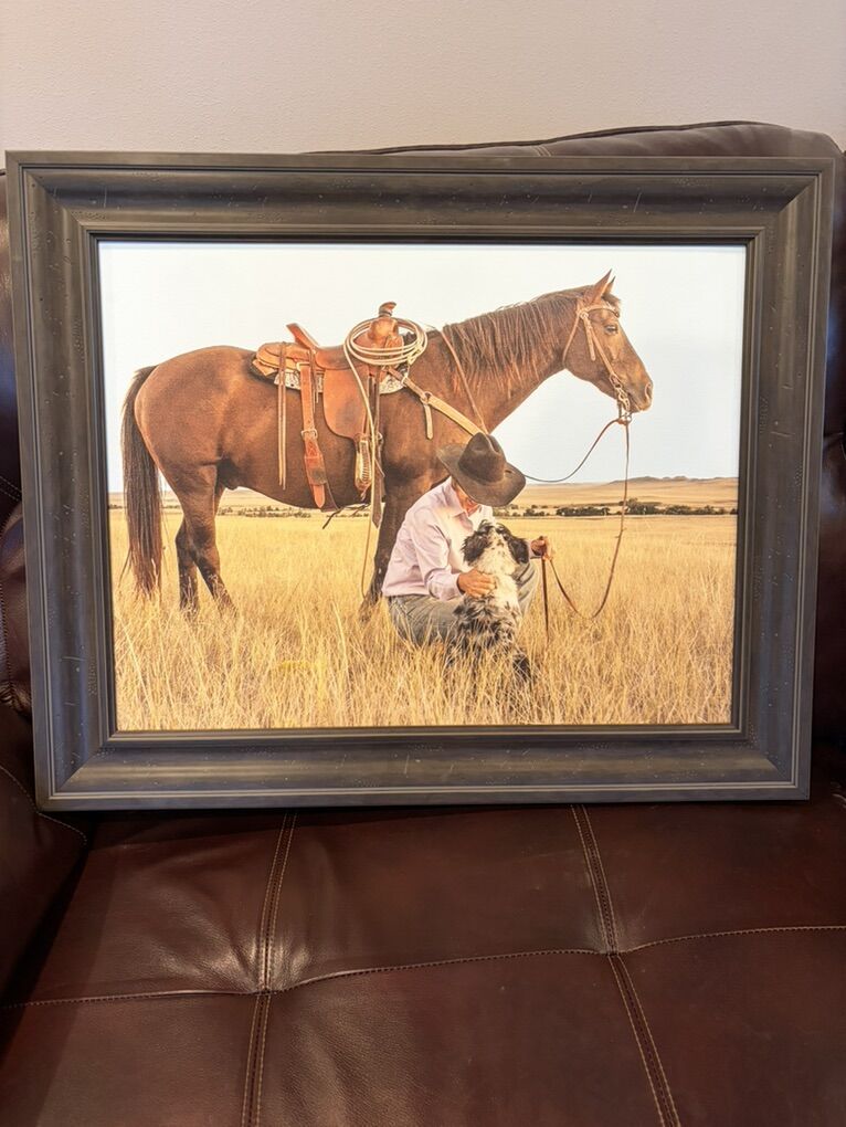 Framed Canvas Western Art