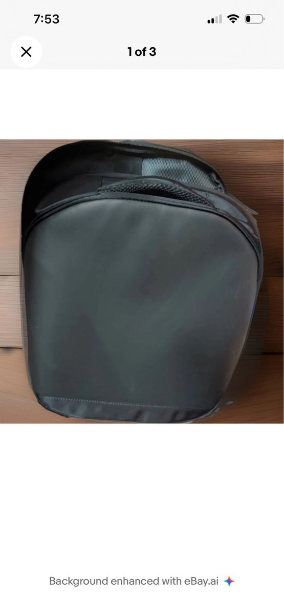 LED LCD Smart Backpack Black with Programmable Display