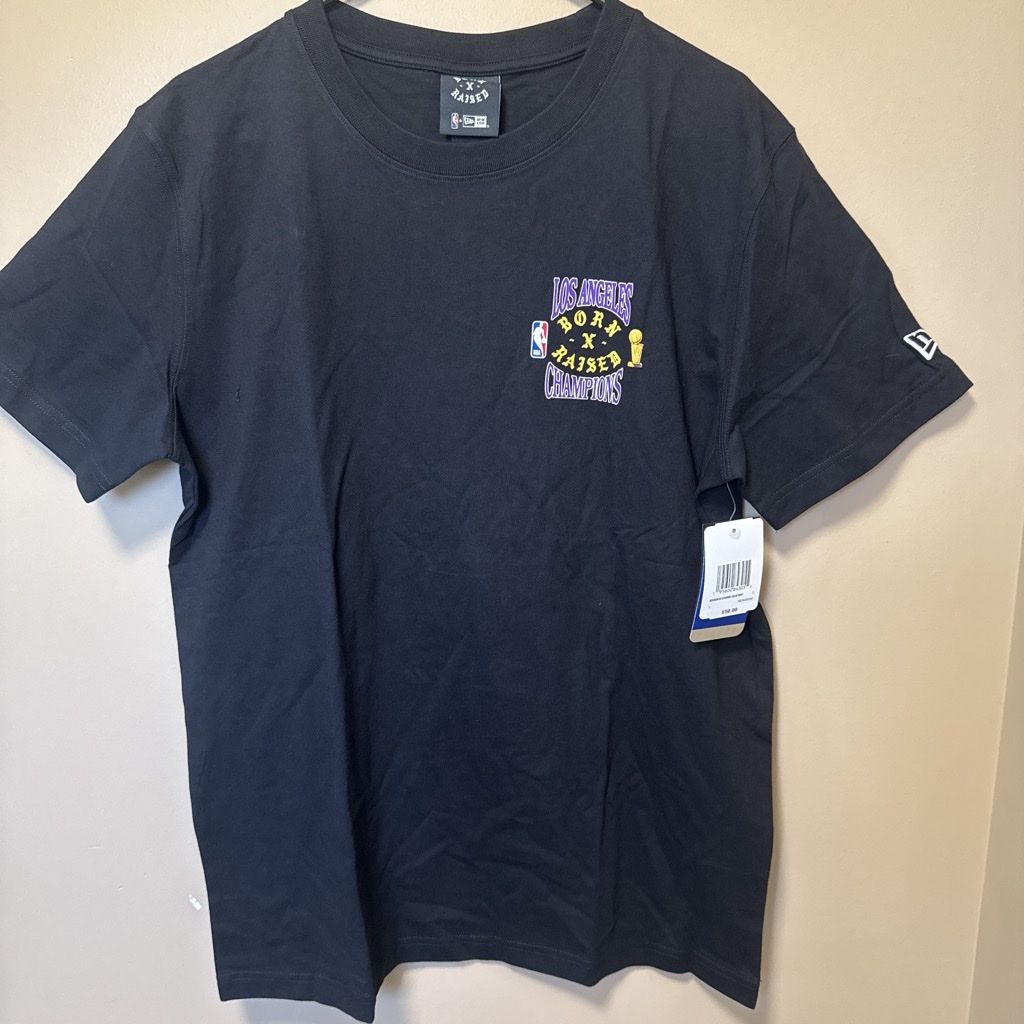 Born X Raised x New Era LA Lakers 2020 Champions T-Shirt Black NWT Size L