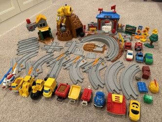 Fisher Price Flip Track Lot - LIKE NEW