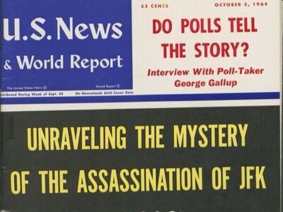 Vintage US News & World Report Magazine Oct 5th 1964 - JFK Assassination