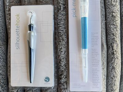 Silhouette Pick-Me-Up Tool & Hook Set - New, for Rhinestones, Beads & Paper Crafts