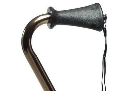 Graham-Field Lumex 6328 Adjustable Offset Aluminum Walking Cane - Bronze, new never used