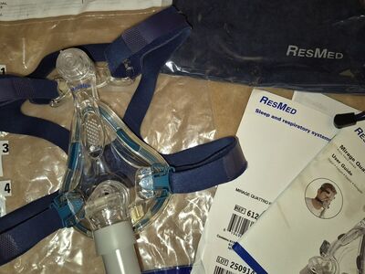 Mirage Quattro S CPAP Mask Frame Cushion Headgear