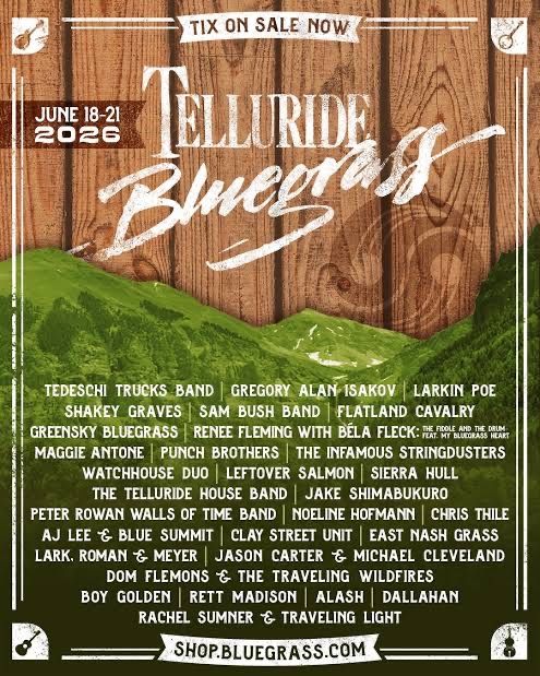 Telluride Bluegrass Festival Tickets