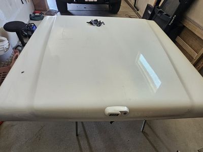 A.R.E. White Hard Tonneau Cover with Mounting Hardware