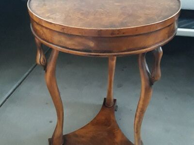 Vintage Side End Table in Art Nouveau Style
