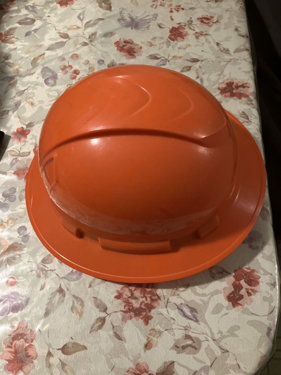 New Orange Full Brim Hard Hat Safety Helmet with Adjustable Suspension
