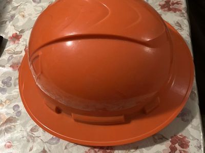 New Orange Full Brim Hard Hat Safety Helmet with Adjustable Suspension