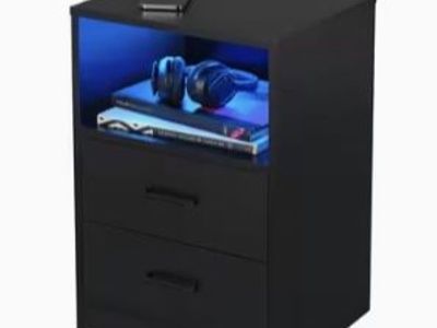 Nightstand with Changing Lights