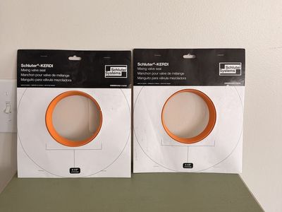 Schluter-KERDI Mixing Valve Seal KSMV235/114/UV (2-Pack) - 4-1/2" (114mm)