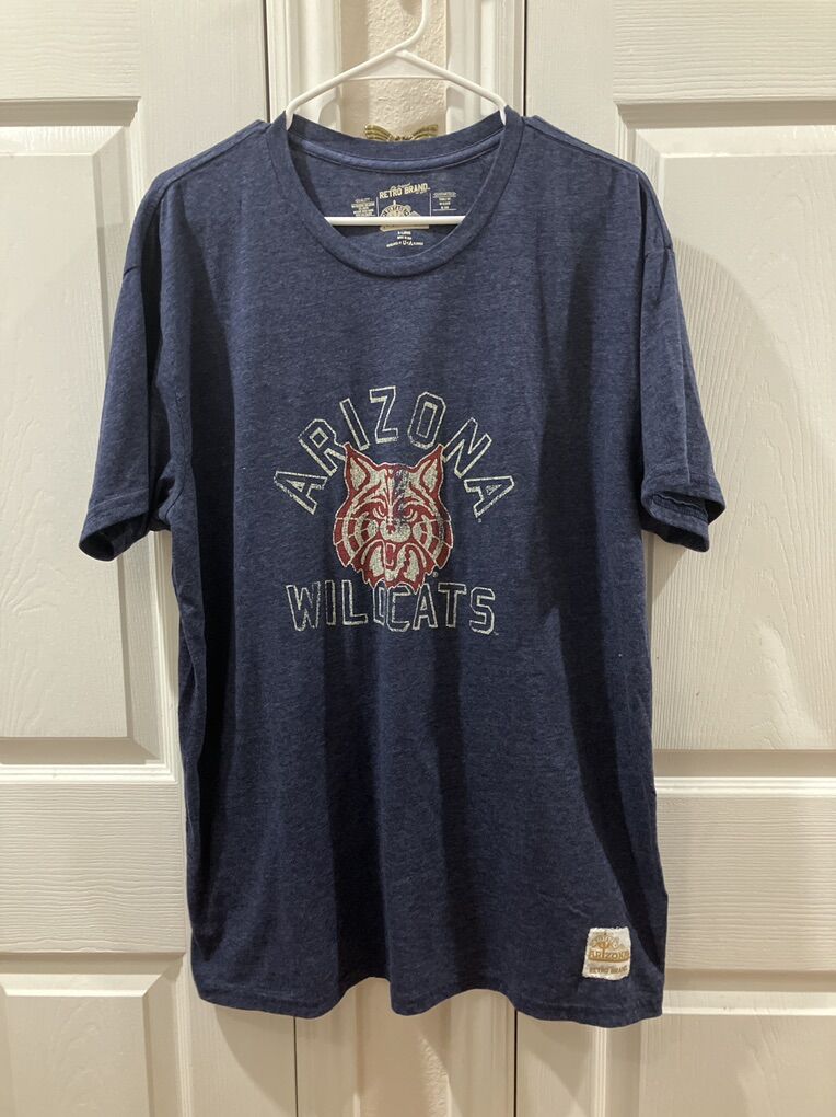 Blue Distrssed  U of Arizona Wildcat T-Shirt