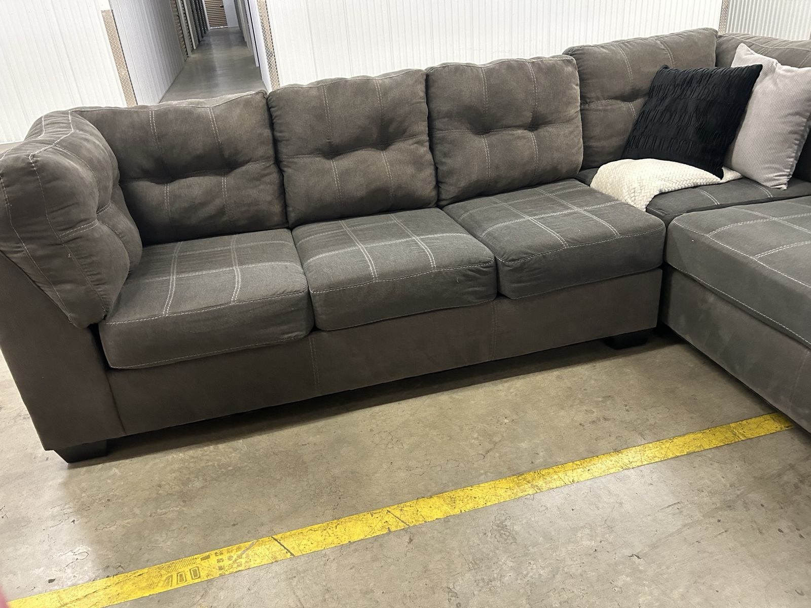 Must go today Gray 2 piece sectional
