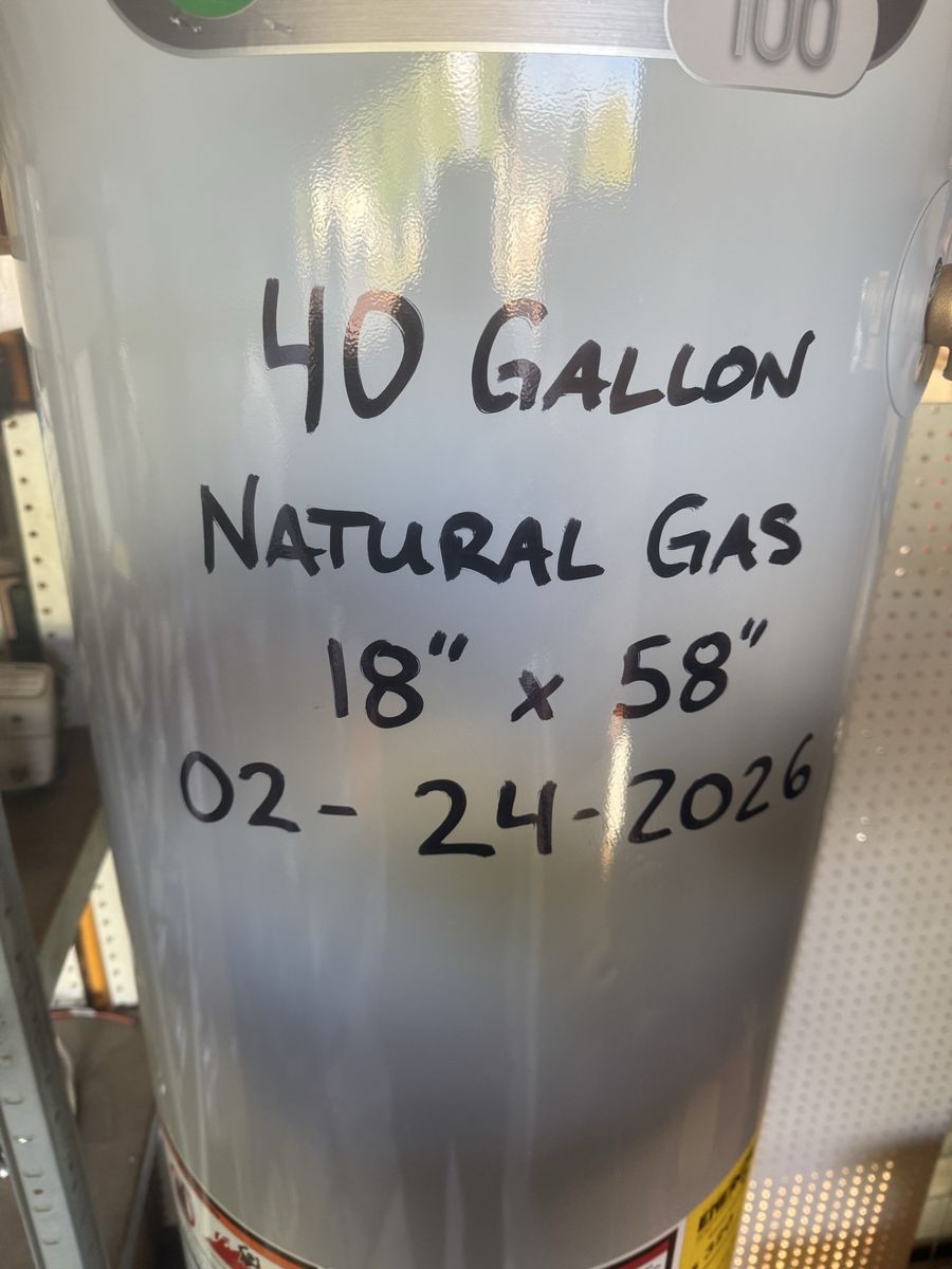 New 40 Gallon Water Heater *FREE DELIVERY*