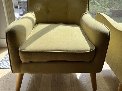 Green/yellow accent chairs