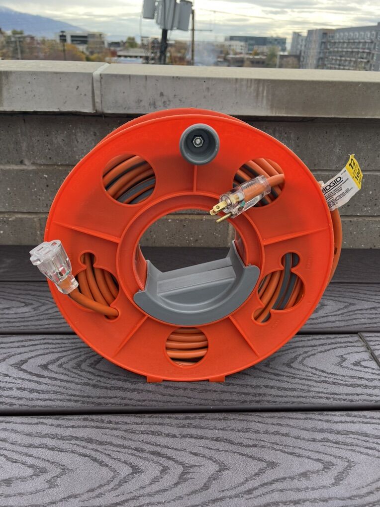 RIDGID 100 ft. 12/3 Heavy Duty Extension Cord