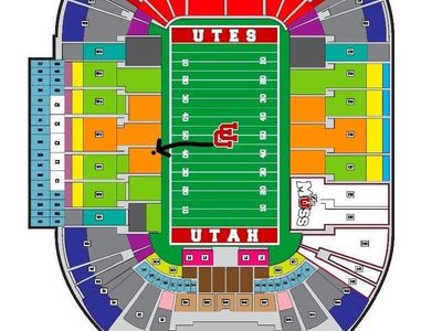 BYU at Utah Football - row 6, 40 yard line - BYU sideline