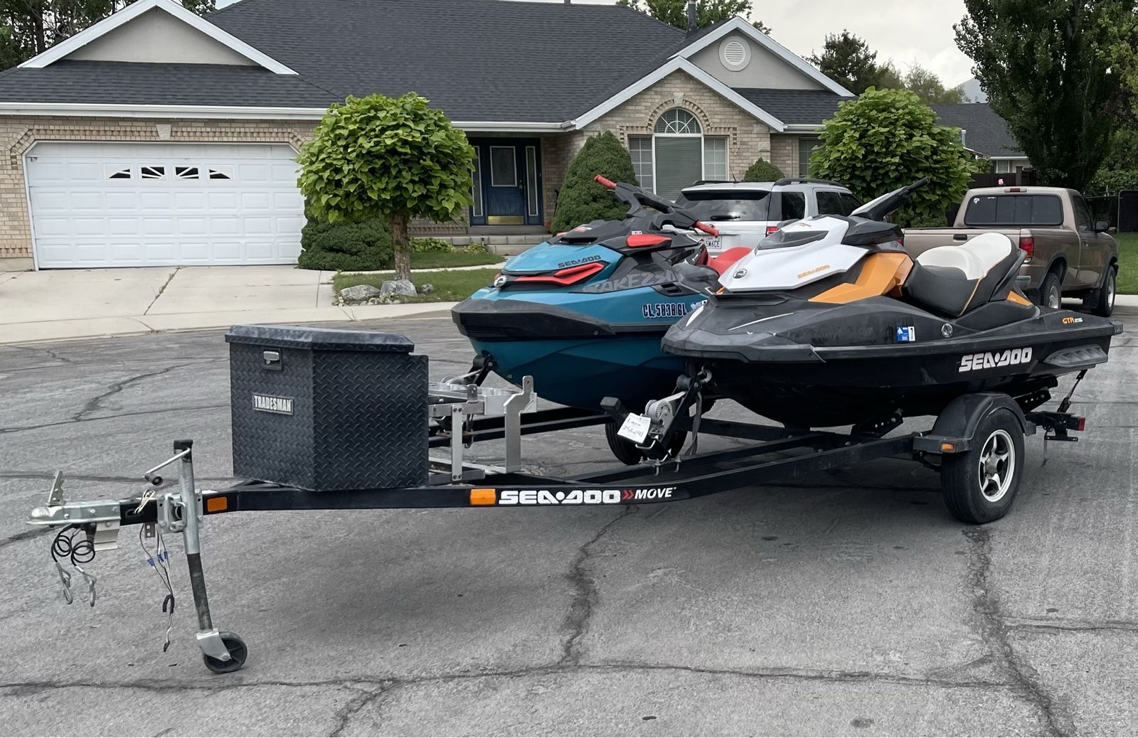 2019 Sea-Doo WakePro 230 & 2013 Sea-Doo GTR 215 Supercharged Including Trailer