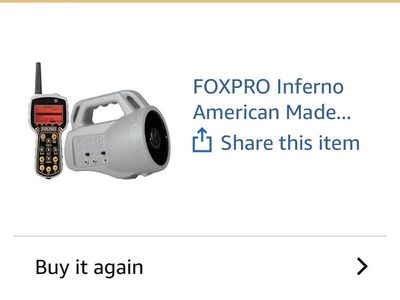 FOXPRO Inferno Electronic Predator Game Call with Remote Control