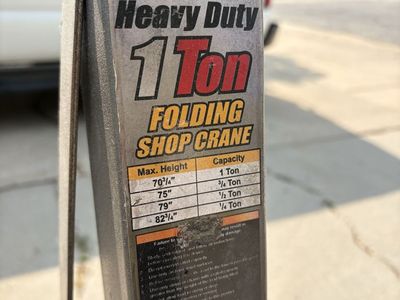1Ton engine hoist.