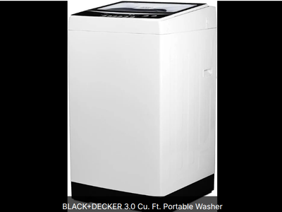 BLACK+DECKER 3.0 Cu. Ft. Portable Washer