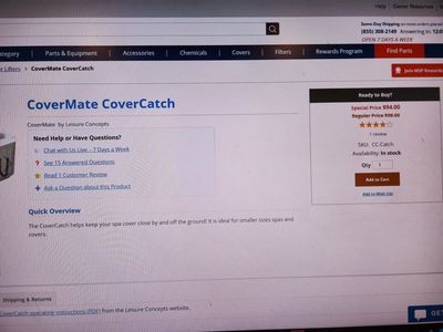 Cover Mate Cover Catch Hot Tub Cover Cradle Holder