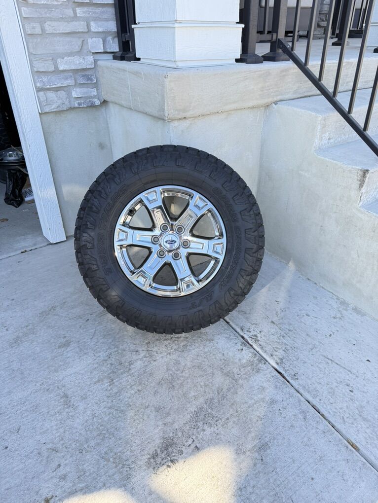 Ford F150 Rims and Tires 285/70R18 Toyo AT3 Load E