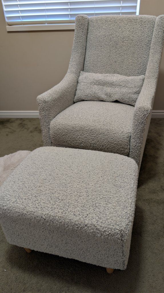 Babyletto Toco Swivel Glider + Stationary Ottoman