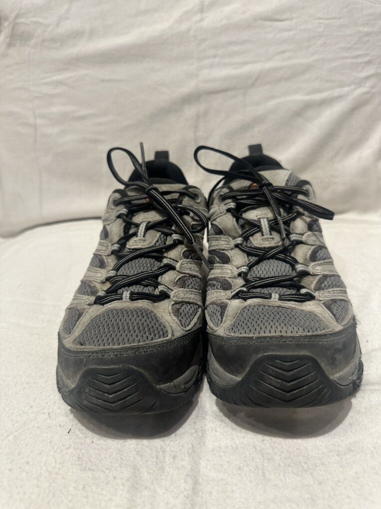 Merrell Mens 9.5 Grey Mesh/lthr Wtrprf Hiking Shoe