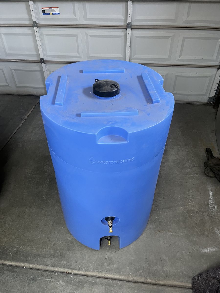 Waterprepared 160 Gallon Blue Water Storage Tank Emergency Preparedness 500.00 for the pair.