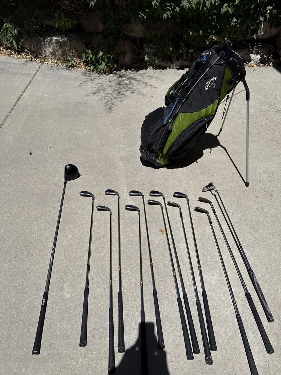 Callaway Golf Club Set with Bag - Full Set of Irons & Driver
