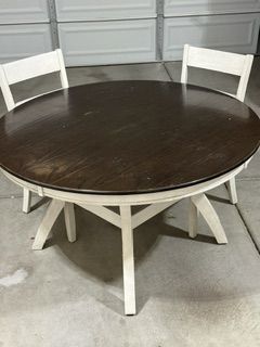 Round Table 54" with 6 chairs