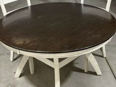 Round Table 54" with 6 chairs