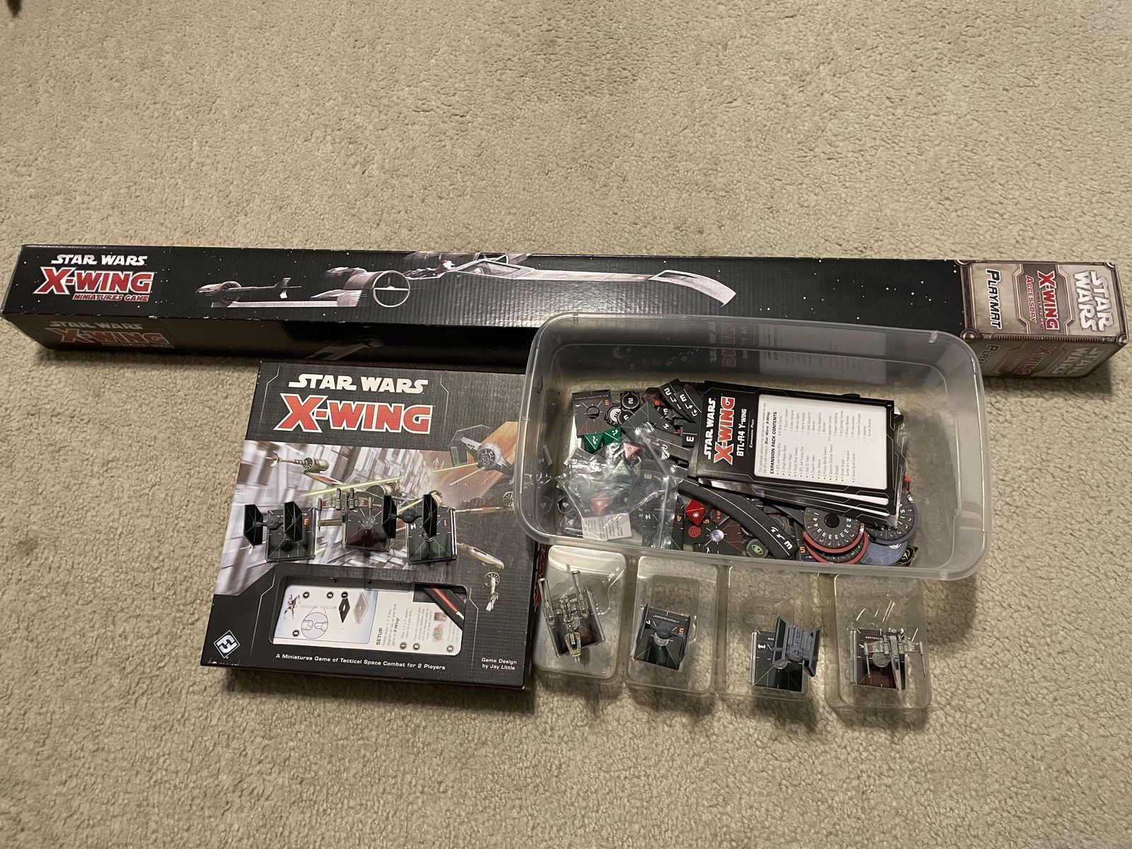 X-Wing Miniatures Core Set + Play Mat & Extras