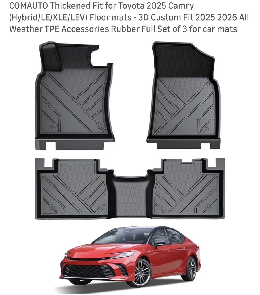 NEW!  2025 Toyota Camry Floor Mats